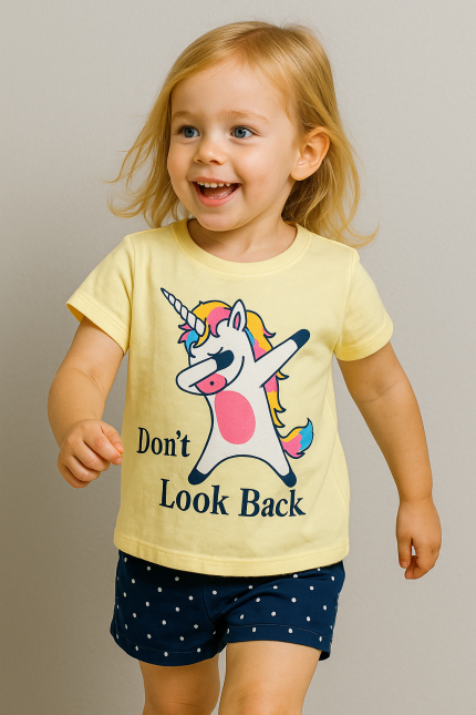 Yellow t-shirt round