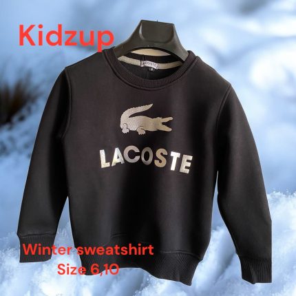 Sweatshirt Lacoste black color