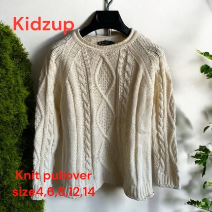 Knit pullover off white color