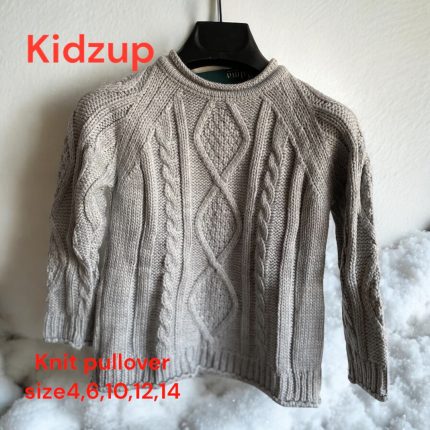 Knit pullover gray color