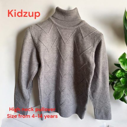 Basic high neck pullover gray