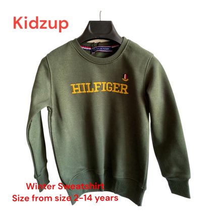 Sweatshirt Hilfiger olive color